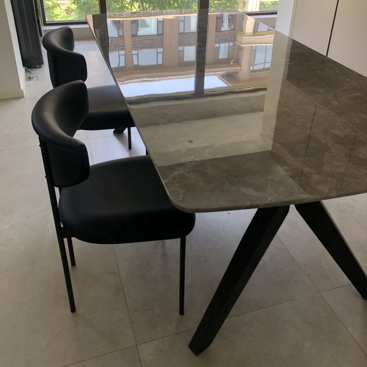 Kitchen Upholstered Armless Chair Industrial Open Back Dining Chair Clearhalo 'Dining Chairs' 'Dining Tables & Seating' 'dining_chair' 'furn' 'furn_dining_chair' 'Furniture' 'Kitchen & Dining Furniture' 1200x1200_00294c6a-b8dc-4496-92fe-44c88f53775d