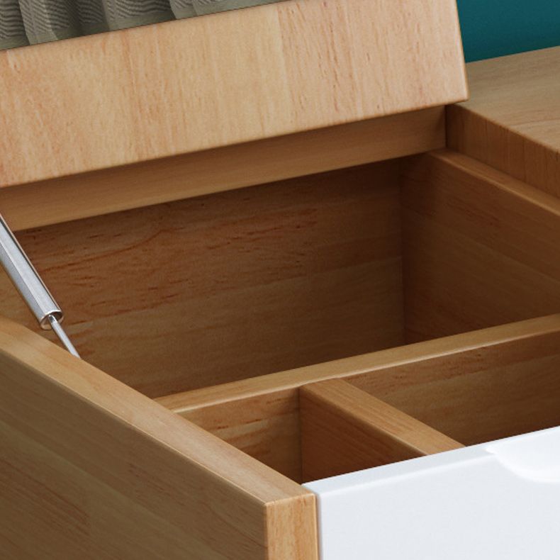 Specchio trucco in legno in legno vanità camera da letto tostata