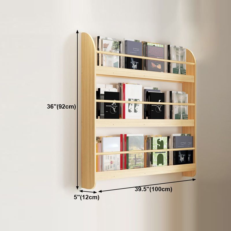 Wood Floating Bookcase Contemporary Style Wall Mounted Book Shelf Clearhalo 'Bookcases' 'furn' 'furn_bookcases' 'Furniture' 'furniture_bookcases' 'kitchen' 'kitchen_bookcases' 'Living Room Furniture' 'Office Furniture' 1200x1200_002c57fa-aa44-4e86-beb9-5fd9cee368db