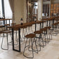 Set da pranzo per pub Glam Wood 1/2/5/7/9 pezzi Set tavolo da bar pub in marrone