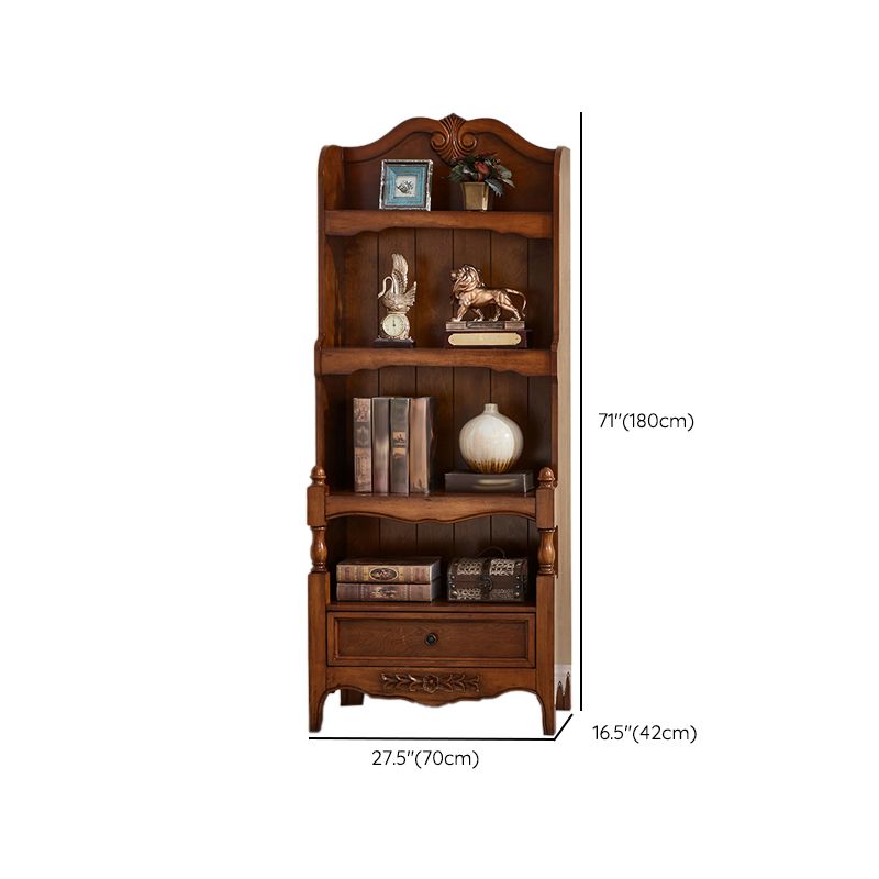 Contemporary Closed Back Bookshelf Vertical Solid Wood Bookcase for Office Clearhalo 'Bookcases' 'furn' 'furn_bookcases' 'Furniture' 'Office Furniture' 1200x1200_002f7e6f-d563-4e4e-a7d3-8e231570743f