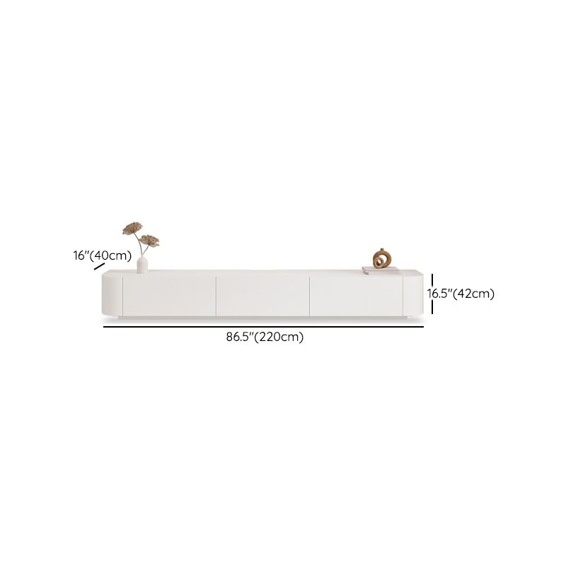 White Faux Wood Media Console Contemporary TV Stand Console with Drawers Clearhalo 'furn' 'furn_tv_stands_entertainment_centers' 'Furniture' 'Living Room Furniture' 'TV Stands & Entertainment Centers' 'TV Stands & Media Storage Furniture' 'tv_stands_entertainment_centers' 1200x1200_0031b4fd-6d70-476b-816b-77335280a462