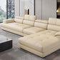 Beige Contemporary Sofa with Pillow Top Arm and Storage 27.6" Clearhalo 'furn' 'furn_sectionals' 'Furniture' 'furniture_sectionals' 'kitchen' 'kitchen_sectionals' 'Living Room Furniture' 'Sectionals' 1200x1200_0031b6b8-2209-47a4-94be-b57c1629fbd3