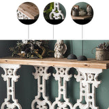 French Country Wood Console Table Rectangle End Table for Hall Clearhalo 'Console Tables' 'console_tables' 'Entry & Mudroom Furniture' 'furn' 'furn_console_tables' 'Furniture' 1200x1200_00344dd9-6672-4706-bd6c-8809d67dcdb0