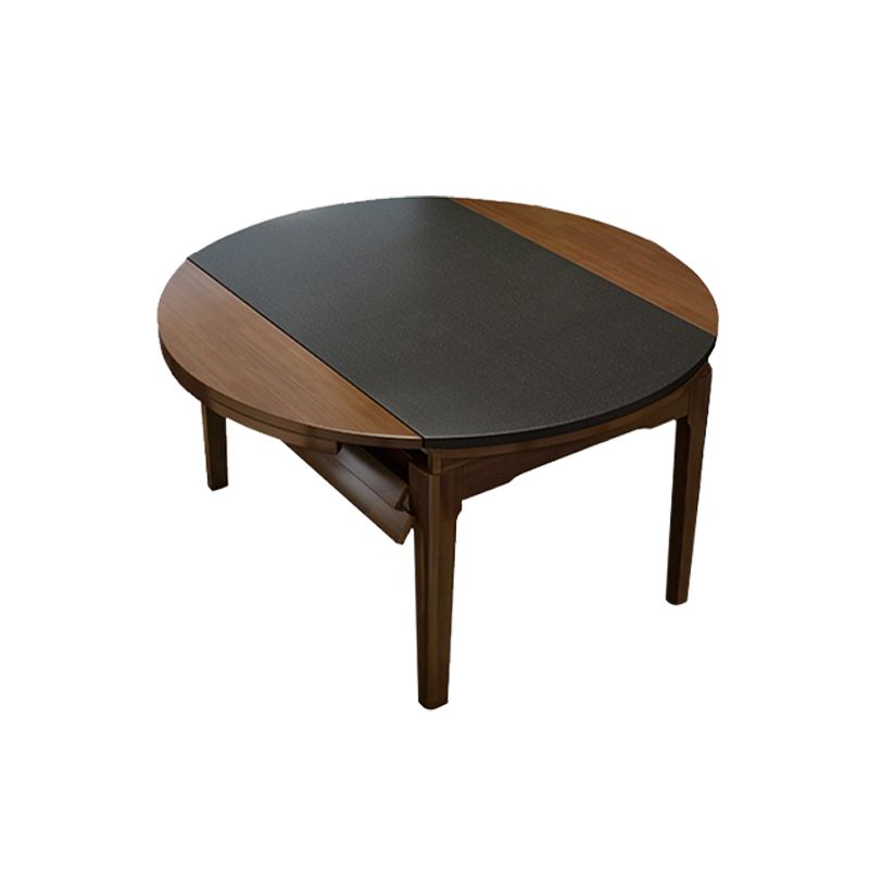 Dining Room Dinner Table 4 Legs Extendable Wood Dining Table Clearhalo 'Dining Tables & Seating' 'Dining Tables' 'dining_table' 'furn' 'furn_dining_table' 'Furniture' 'Kitchen & Dining Furniture' 1200x1200_00361def-ad79-4f8f-83e3-9a9b7249eb01