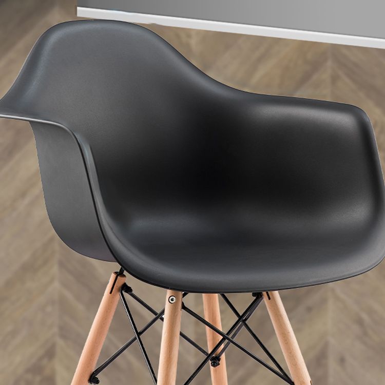 Modern Chairs Dining Arm Chairs with Wooden Legs for Kitchen Clearhalo ' kitchen&dining_furn' 'Dining Chairs' 'Dining Tables & Seating' 'dining_chair' 'Furniture' 'furniture_dining_chair' 'Kitchen & Dining Furniture' 'kitchen' 1200x1200_0036630f-1eae-4d56-bdc6-1b93f31da15e