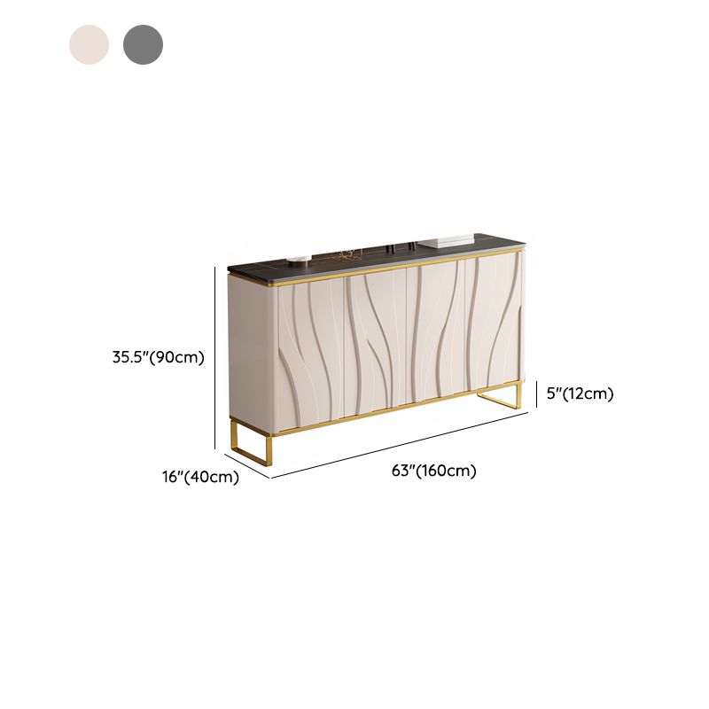 Hedendaagse stijl Credenza Stone Dining Buffet met kasten