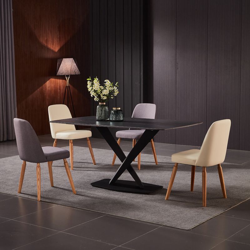 Contemporary Side Chair Solid Wood Base Dining Chair for Dining Room Clearhalo 'Dining Chairs' 'Dining Tables & Seating' 'dining_chair' 'furn' 'furn_dining_chair' 'Furniture' 'Kitchen & Dining Furniture' 1200x1200_00374fdc-b735-41d2-a89b-1ca3c09765e7
