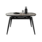 Sintered Stone Top Extendable Round Table for Restaurant Modern Dining Table with Black 4 Legs Clearhalo ' dining_table' 'Dining Tables & Seating' 'Dining Tables' 'furn' 'furn_dining_table' 'Furniture' 'furniture_dining_table' 'Kitchen & Dining Furniture' 'kitchen&dining_furn' 'kitchen' 'kitchen_dining_table' 1200x1200_0037fdd3-9c6e-4e06-bd1a-5d474c100431
