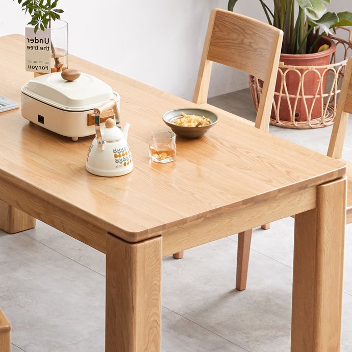 1/4/5 pezzi moderni moderni set di mobili da pranzo in legno solido in legno solido