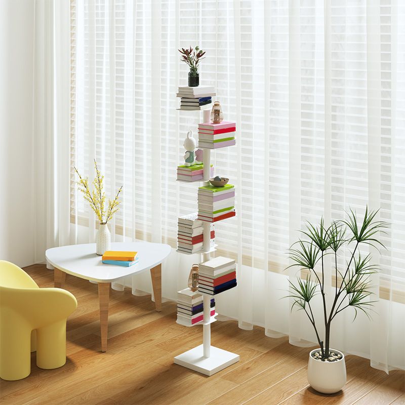 White/Black Bookcase Contemporary Style Bookshelf for Home and Office Clearhalo 'Bookcases' 'furn' 'furn_bookcases' 'Furniture' 'Office Furniture' 1200x1200_003cbae7-4994-4f36-a16e-6604f3c0071d