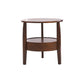 French Country Style Cocktail Table Wood/dark Coffee/walnut Solid Wood Round Coffee Table Clearhalo 'Coffee & Accent Tables' 'End & Side Tables' 'end_side_table' 'Furniture' 'furniture_end_side_table' 'Living Room Furniture' 1200x1200_003cc934-0f54-4830-b578-5a142f228bbb