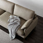 Modern Pillow Top Arm Sofa Faux/Genuine Leather Sofa in Gray