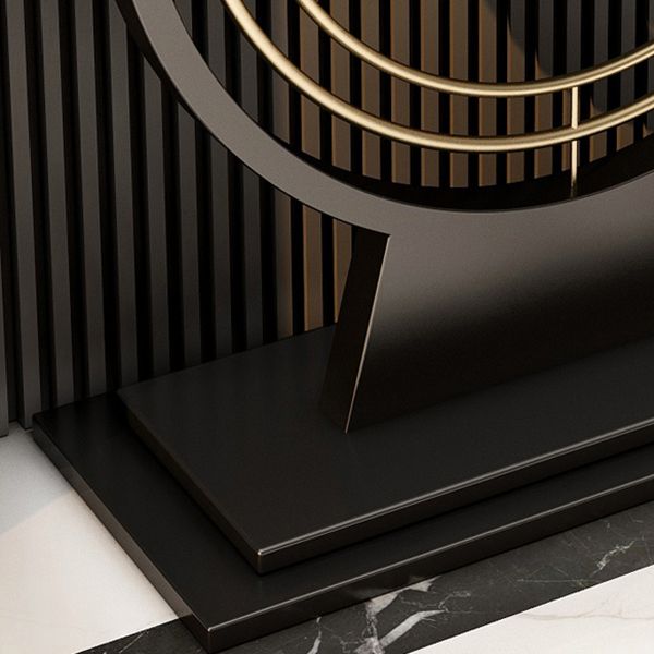 Tavolo da console in pietra moderna Tavolo da rettangolo con scaffale per Hall