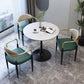 Traditionele luxe eettafel Stenen eettafel met metalen onderstel