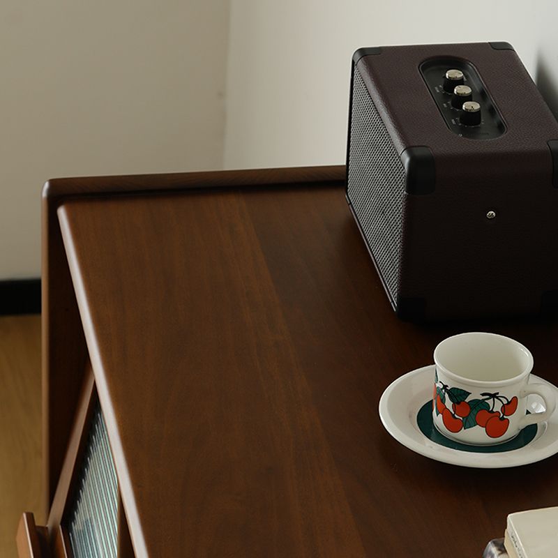 Mid-Century Design Natural Cabinet with 4 Doors in Pine Wood Clearhalo 'Cabinets & Chests' 'cabinets_chests' 'furn' 'furn_cabinets_chests' 'Furniture' 'Living Room Furniture' 1200x1200_004007ef-1550-4121-979b-c074e965f05b