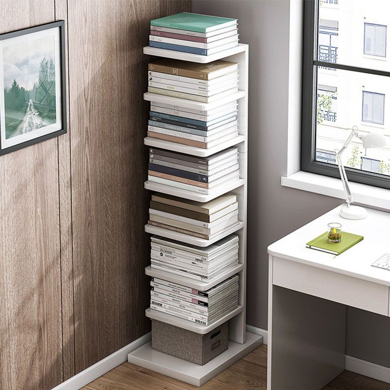 Scaffale di libri di legno di libreria geometrica contemporanea 11,8 "di larghezza