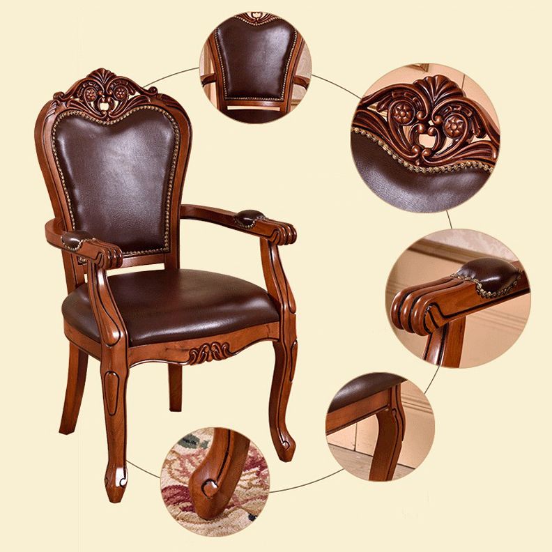 Scandinavian Style Oak Wood Chair Open Back Arm Dining Kitchen Chairs Set Clearhalo ' kitchen&dining_furn' 'Dining Chairs' 'Dining Tables & Seating' 'dining_chair' 'furn' 'furn_dining_chair' 'Furniture' 'furniture_dining_chair' 'Kitchen & Dining Furniture' 'kitchen' 1200x1200_00422b28-0944-4416-971c-d532db7346e1