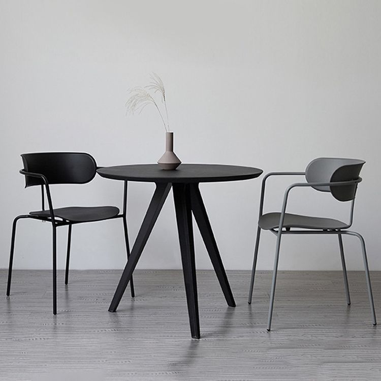 Contemporary Arm Plastic Side Chair for Home Open Back Side Chair Clearhalo 'Dining Chairs' 'Dining Tables & Seating' 'dining_chair' 'furn' 'furn_dining_chair' 'Furniture' 'furniture_dining_chair' 'Kitchen & Dining Furniture' 1200x1200_0044333b-0ee7-4474-969e-efdf58a854e2