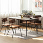 Glam Style Oak Wood Dining Table 4 Legs Table for Living Room Clearhalo 'Dining Tables & Seating' 'Dining Tables' 'dining_table' 'furn' 'furn_dining_table' 'Furniture' 'Kitchen & Dining Furniture' 1200x1200_0045cd9d-438a-4561-bb33-014345eaadf7
