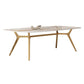 Sintered Stone Top Dining Table Rectangle Table with Metal Gold Base and 4 Legs Clearhalo ' dining_table' 'Dining Tables & Seating' 'Dining Tables' 'furn' 'furn_dining_table' 'Furniture' 'furniture_dining_table' 'Kitchen & Dining Furniture' 'kitchen&dining_furn' 'kitchen' 'kitchen_dining_table' 1200x1200_0047fdfc-b73b-4059-ba90-af7a0c9637c6