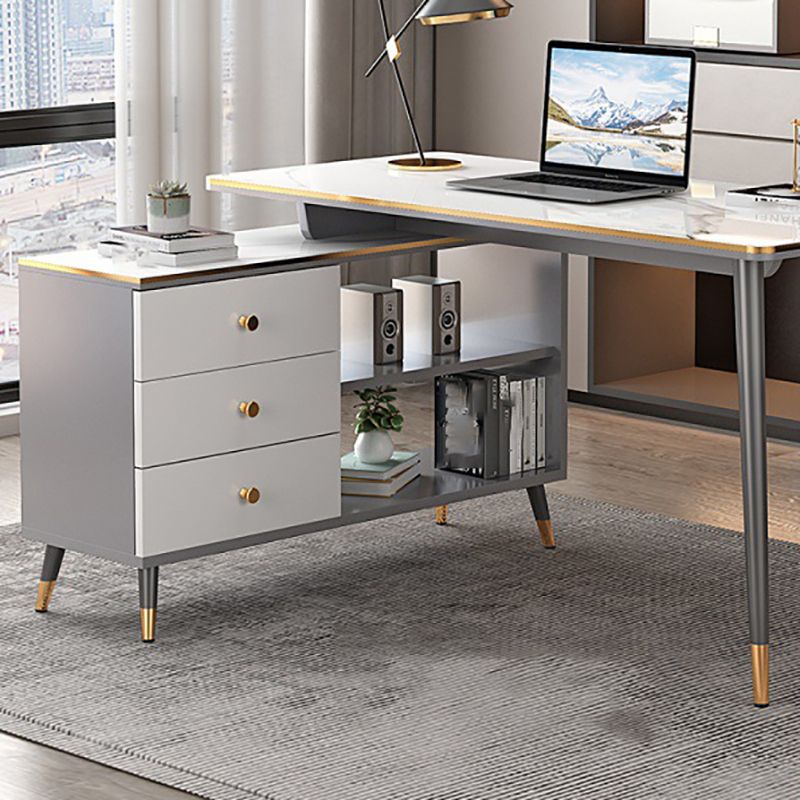 Hersteller Holz rechteckiger Büroschreibtisch Licht Luxus -Schreibtisch mit Schließfach