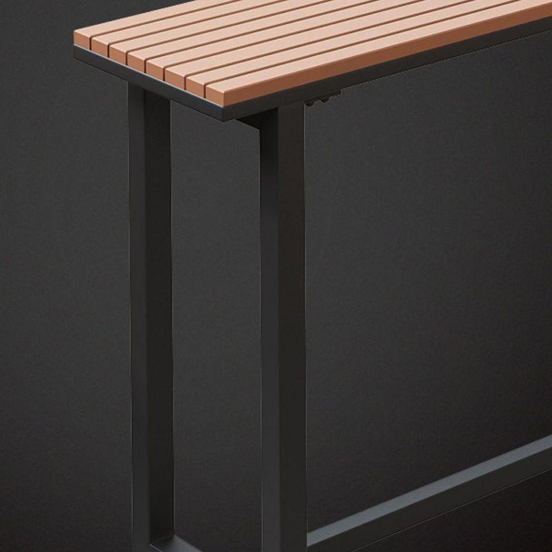 Industrial Metal Base Bar Table Pub Height Dining Table for Outdoor Clearhalo 'Bar Furniture' 'Bar Tables' 'bar_tables' 'furn' 'furn_bar_tables' 'Furniture' 'Kitchen & Dining Furniture' 1200x1200_004a4e19-4c04-47a3-9abe-aa193cb0c0dd