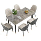 1/2/5/7 Pieces Nordic Dining Set Rectangle Stone Dining Table for Dining Room