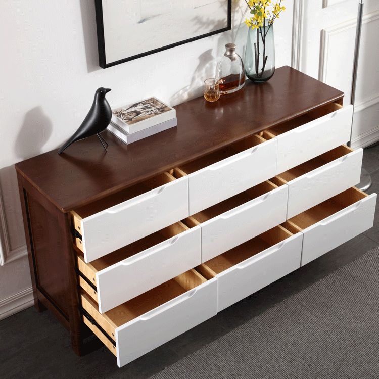 Rubber Wood Living Room Sideboard Cabinet Modern Buffet Server Cabinet with Drawer Clearhalo 'buffet_sideboard' 'Buffets & Sideboards' 'furn' 'furn_buffet_sideboard' 'Furniture' 'furniture_buffet_sideboard' 'Kitchen & Dining Furniture' 1200x1200_004d0ae6-0d2d-453c-afe1-74022647553b