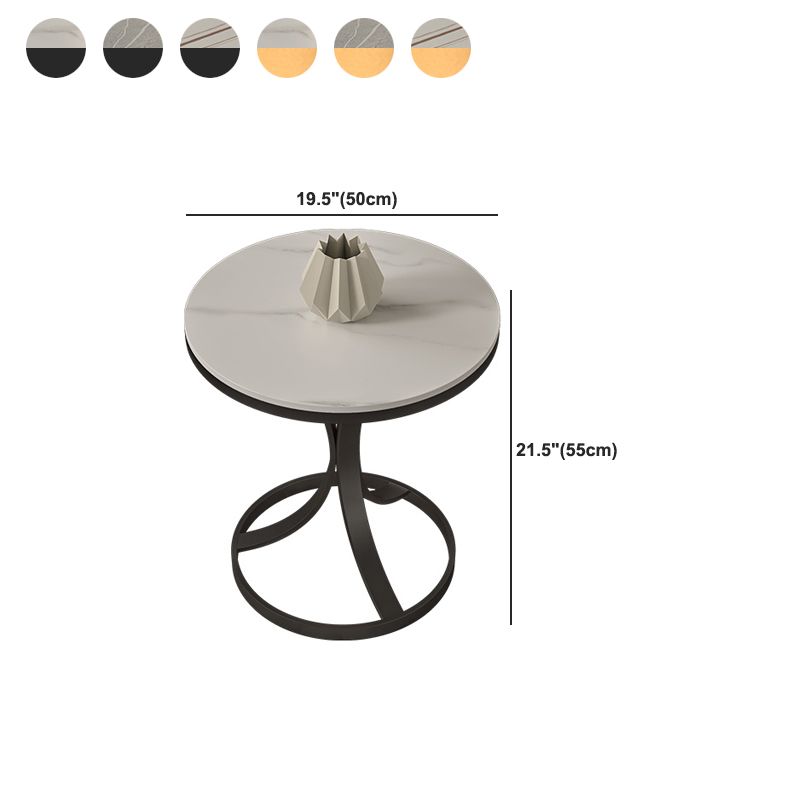 21.65" Tall Contemporary Style Side End Table Metal Frame Side Accent Table Clearhalo 'Coffee & Accent Tables' 'End & Side Tables' 'end_side_tables' 'furn' 'furn_end_side_tables' 'Furniture' 'Living Room Furniture' 1200x1200_004dc86c-a7fa-4d21-88ae-4ff3f41b45cf