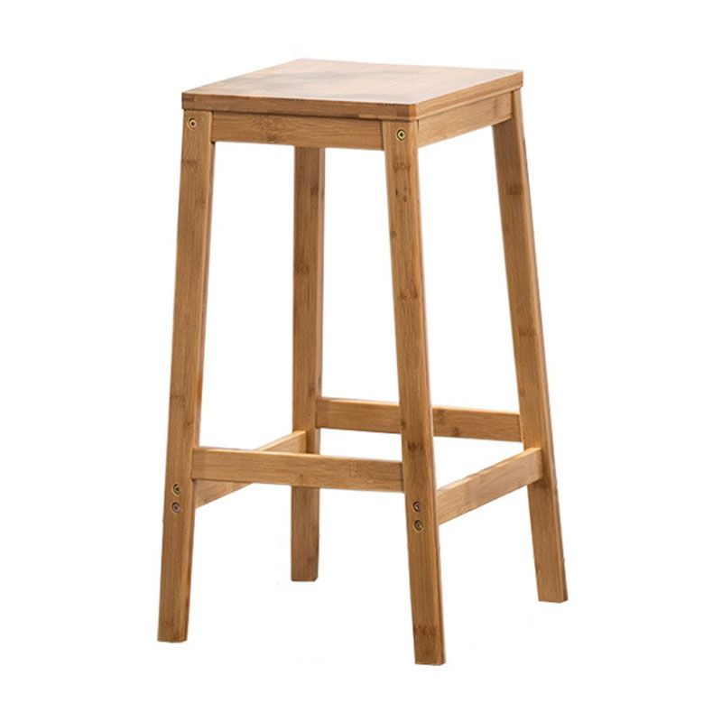 Industrial Square Backless Stool Wooden Footrest Barstool for Living Room Clearhalo 'Bar Furniture' 'Bar Stools' 'bar_stools' 'furn' 'furn_bar_stools' 'Furniture' 'Kitchen & Dining Furniture' 1200x1200_004eff4b-d866-4a92-8b1d-3fa2aac9ae37