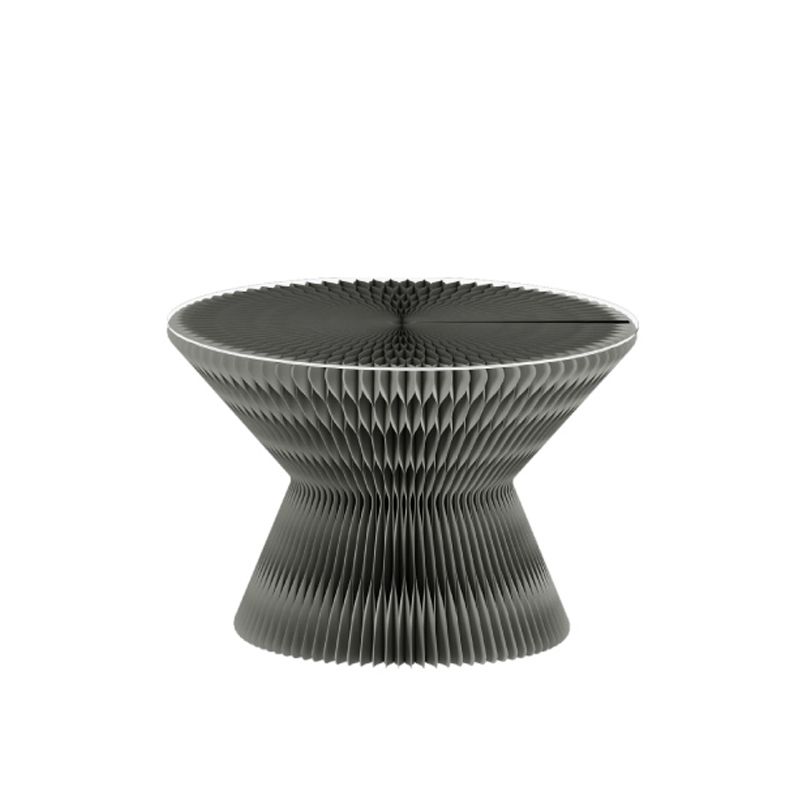 Contemporary Round Side Table, Antique Finish Top and Drum Base Side Table Clearhalo 'Coffee & Accent Tables' 'End & Side Tables' 'end_side_table' 'end_side_tables' 'furn' 'furn_end_side_tables' 'Furniture' 'furniture_end_side_table' 'Living Room Furniture' 1200x1200_004f53c8-f10c-41fc-b628-d45266e52da2