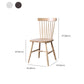 Traditional Side Chair Wood Slat Back Dining Room Chair for Kitchen