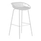 Contemporary Metal Bar Stool Bucket Counter Bar Stool with Metal Legs Clearhalo 'Bar Furniture' 'Bar Stools' 'bar_stools' 'furn' 'furn_bar_stools' 'Furniture' 'furniture_bar_stools' 'Kitchen & Dining Furniture' 1200x1200_00541fcd-c521-43c8-8181-36bde0e9f28e