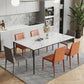 Dining Room Dinner Kitchen Table Rectangle 4 Legs Dining Table Clearhalo 'Dining Tables & Seating' 'Dining Tables' 'dining_table' 'furn' 'furn_dining_table' 'Furniture' 'Kitchen & Dining Furniture' 1200x1200_0054ecd1-334f-4e2d-973b-fdd4402d21d2
