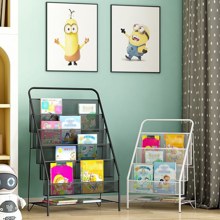 Iron Scandinavian Ladder Bookshelf Vertical Closed Back Bookshelf for Home Clearhalo 'Bookcases' 'furn' 'furn_bookcases' 'Furniture' 'furniture_bookcases' 'kitchen' 'kitchen_bookcases' 'Living Room Furniture' 'Office Furniture' 1200x1200_00573b59-d7de-43b2-bdd8-bf0635f182f7