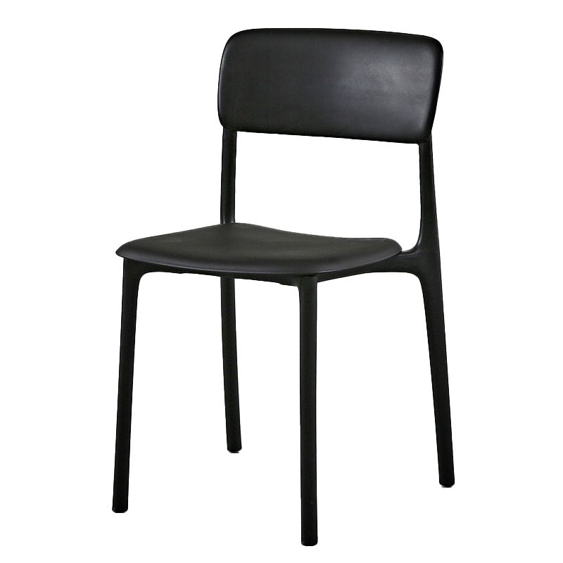 Plastic Scandinavian Restaurant Side Chair Matte Finish Open Dining Chair Clearhalo ' kitchen&dining_furn' 'Dining Chairs' 'Dining Tables & Seating' 'dining_chair' 'furn' 'furn_dining_chair' 'Furniture' 'furniture_dining_chair' 'Kitchen & Dining Furniture' 'kitchen' 1200x1200_005934a9-3f6f-41a3-83f8-60bc6b748ccb