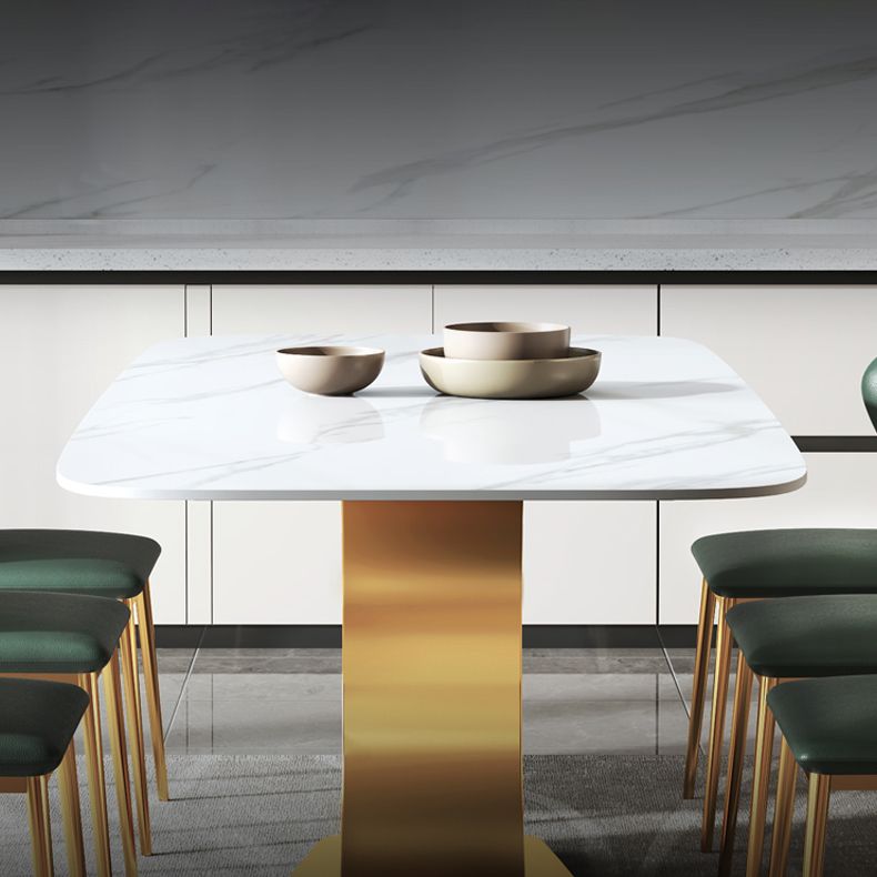 Modern 1/4/5/6/7 Pieces Dining Table Set Sintered Stone Dinette Set for Home Use Clearhalo 'Dining Room Sets' 'Dining Tables & Seating' 'dining_room_set' 'furn' 'furn_dining_room_set' 'Furniture' 'furniture_dining_room_set' 'Kitchen & Dining Furniture' 'kitchen&dining_furn' 'kitchen' 1200x1200_005a1c3e-43c3-47c8-b85a-0a7c31fca04f