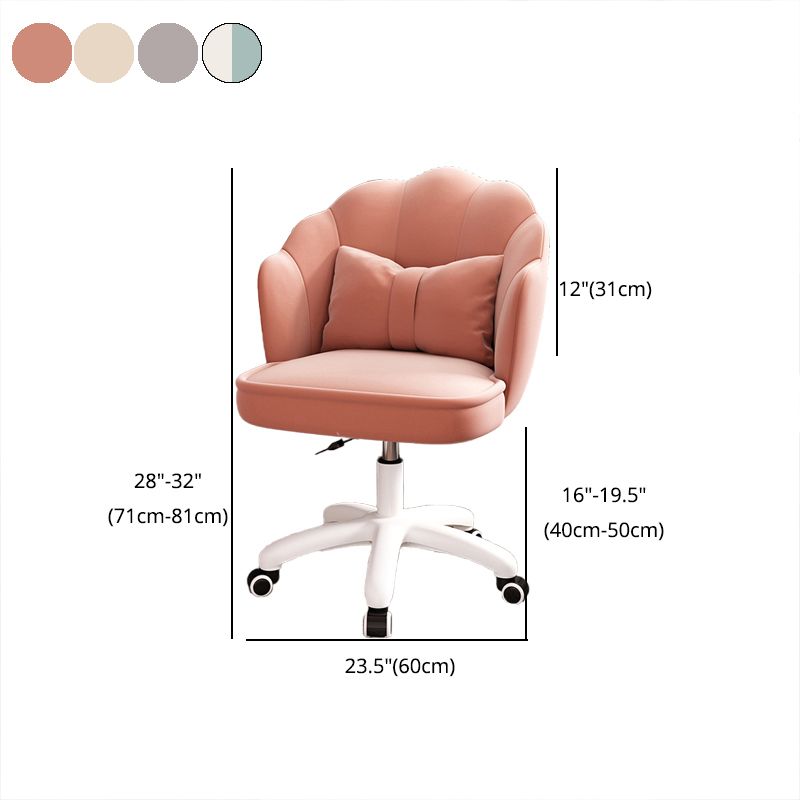 Faux Leather Desk Chair Contemporary Pillow Included Office Chair with Wheels Clearhalo 'furn' 'furn_office_chair' 'Furniture' 'furniture_office_chair' 'Office Chairs' 'Office Furniture' 'office_chair' 1200x1200_005a4c13-a214-4e95-9e5d-ed6f4955d7c7