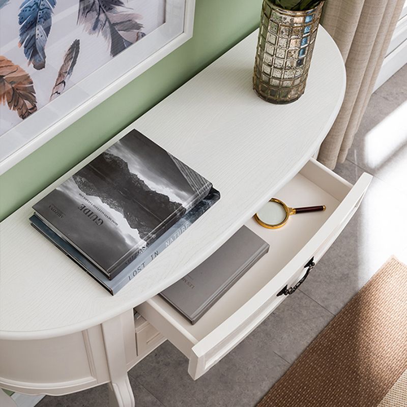 Console moderna di metà secolo Tavolo da divano di divani in legno massiccio