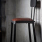 Industrial Armless Counter Stool Iron Milk Tea Shop Bar Stool with Cushion and Pedal Clearhalo 'Bar Furniture' 'Bar Stools' 'bar_stools' 'furn' 'furn_bar_stools' 'Furniture' 'Kitchen & Dining Furniture' 1200x1200_005c8467-3325-40d9-ab43-768ca495efe1