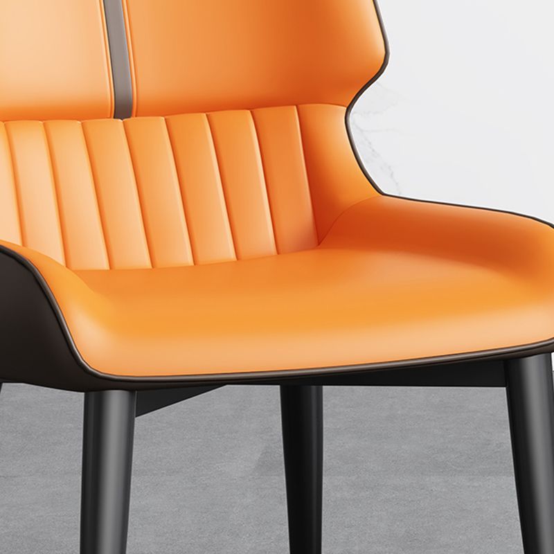 Chaises de salle à manger sans bras contemporaine avec rembourrage avec rembourrage