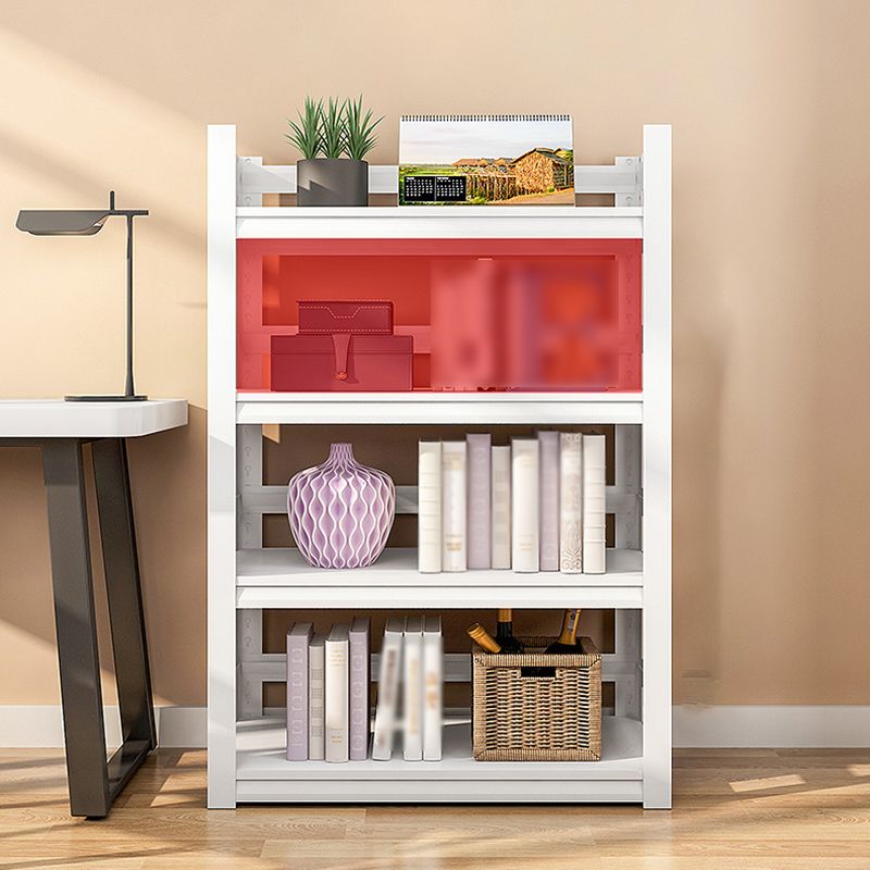Modern Style Steel Bookshelf White Etagere Shelf Bookcase for Study Room Clearhalo 'Bookcases' 'furn' 'furn_bookcases' 'Furniture' 'furniture_bookcases' 'kitchen' 'kitchen_bookcases' 'Living Room Furniture' 'Office Furniture' 1200x1200_005f4892-8d4f-483b-83e5-e736459b831c