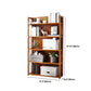 Estante de bambú vertical moderno Etagere Espresso estantería para dormitorio