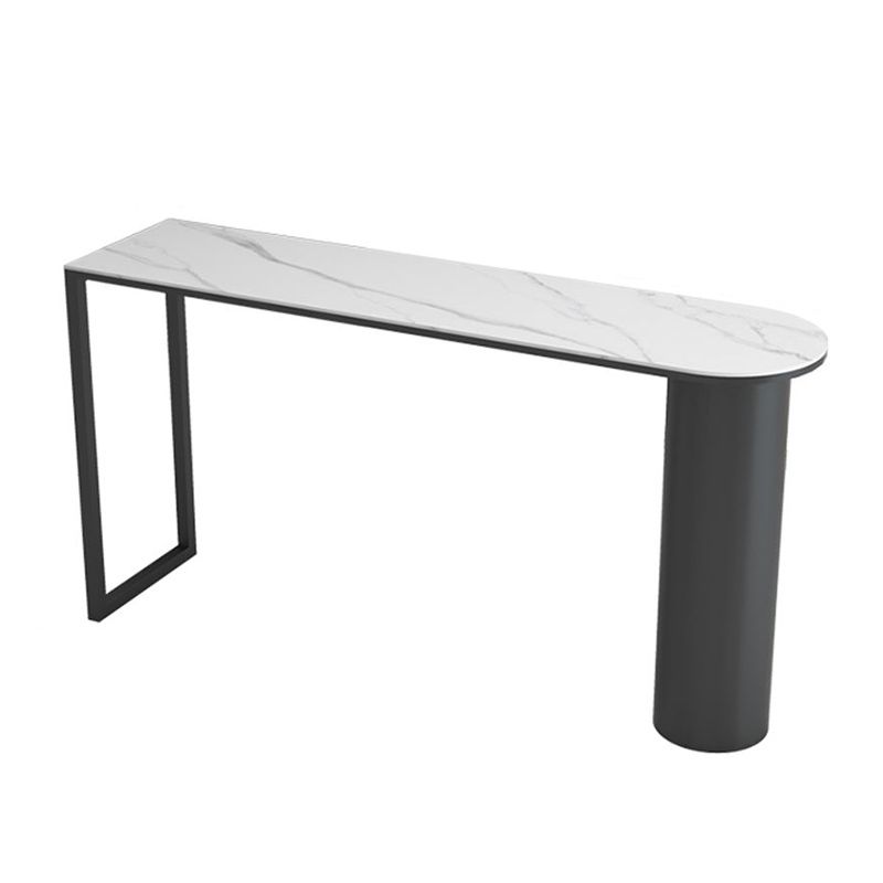 Mesa de comedor de barra de piedra de forma libre, mesa de Pub moderna con altura de barra para sala de estar