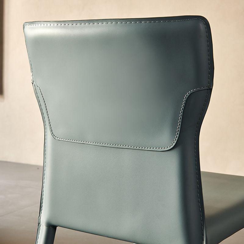 Sillas de estilo contemporáneo silla sin brazo para cocina con patas de metal