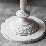 Design a base di piedistallo circolare realizzato con tavola di stile country francese in legno massiccio