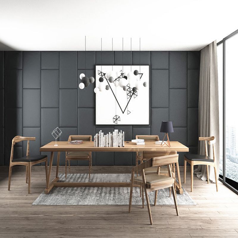 Contemporary Solid Wood Dining Table Rectangle Table with Trestle Base Clearhalo ' dining_table' 'Dining Tables & Seating' 'Dining Tables' 'furn' 'furn_dining_table' 'Furniture' 'furniture_dining_table' 'Kitchen & Dining Furniture' 'kitchen&dining_furn' 'kitchen' 'kitchen_dining_table' 1200x1200_0065b457-9c69-46c6-9451-6460bb9f417e
