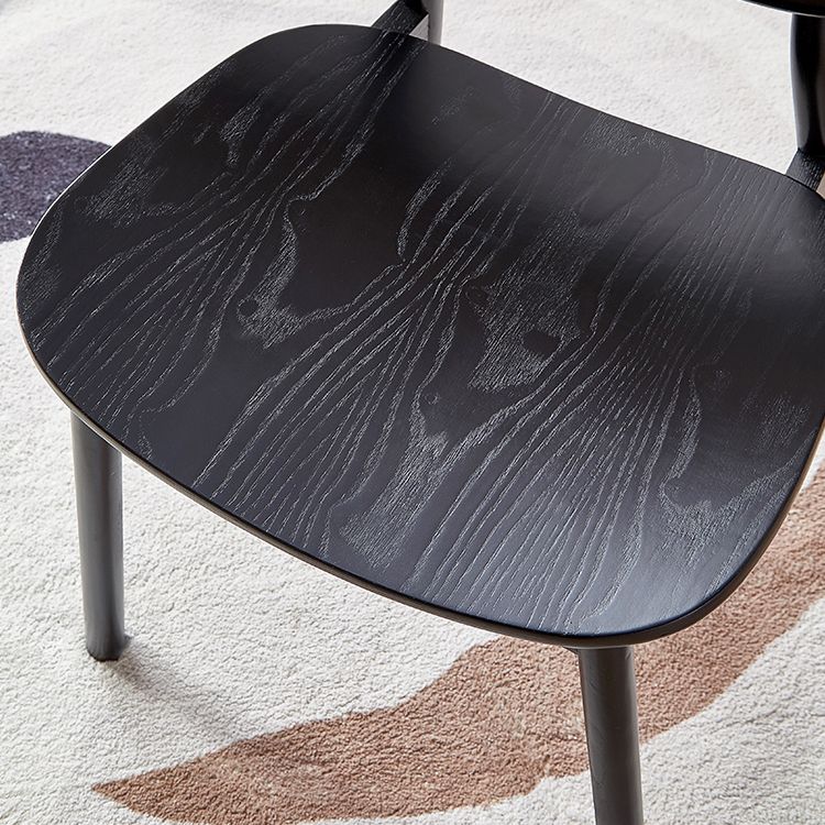 Contemporary Wood Dining Armless Chair Open Back Dining Side Chair for Home Use Clearhalo 'Dining Chairs' 'Dining Tables & Seating' 'dining_chair' 'furn' 'furn_dining_chair' 'Furniture' 'furniture_dining_chair' 'Kitchen & Dining Furniture' 1200x1200_0066b664-8092-462a-80c4-66c33c867713