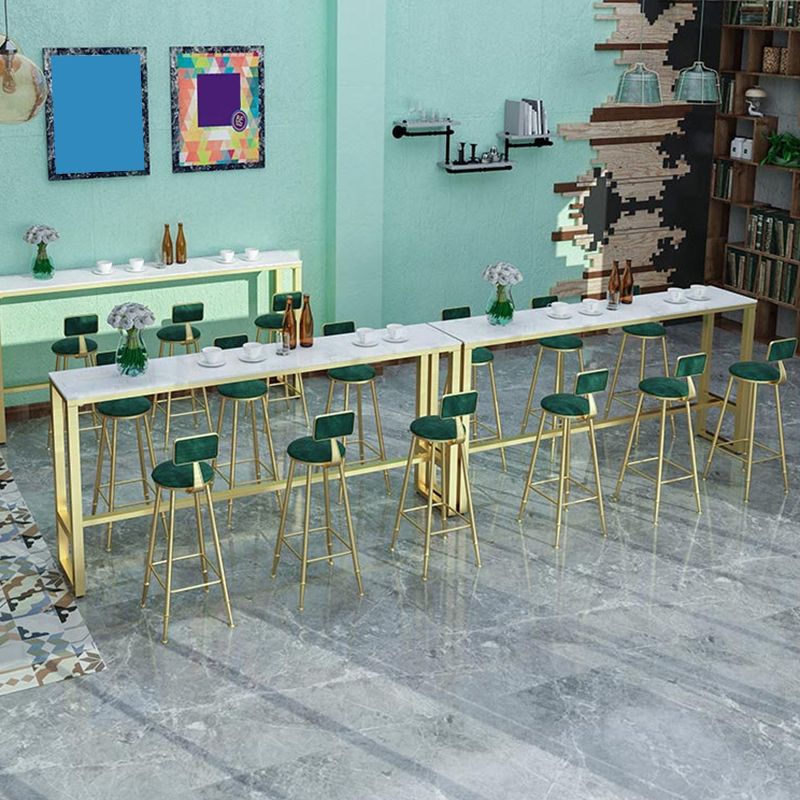Glam Metal Upholstered Bar Stool Indoor Barstool with Iron Legs and Low Back,Cushion Clearhalo 'Bar Furniture' 'Bar Stools' 'bar_stools' 'furn' 'furn_bar_stools' 'furniture_bar_stools' 'Kitchen & Dining Furniture' 'kitchen&dining_furn' 'kitchen' 'kitchen_furn' Furniture' 1200x1200_0066d048-676c-4c3c-91b1-1741e5767183